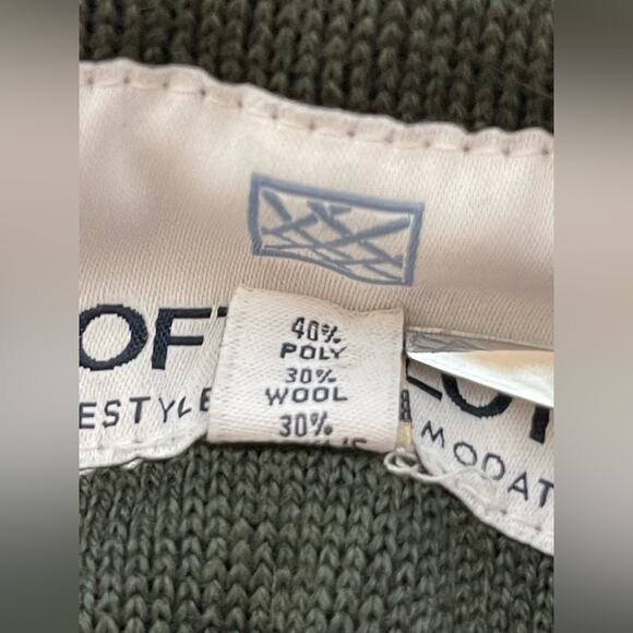 New ~ SOFT CLOTH LIFESTYLE ACCOM. ~ Knit Bomber Jacket Medium - Picture 4 of 7